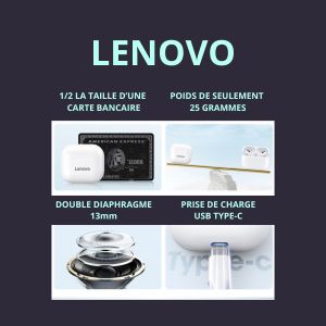 Écouteurs Bluetooth Lenovo LP40